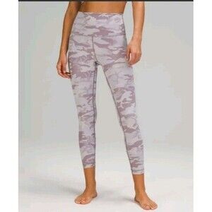 Lululemon Wunder Under 12 High-Rise Incognito Camo Jacquard Iced Iris Violet 25”